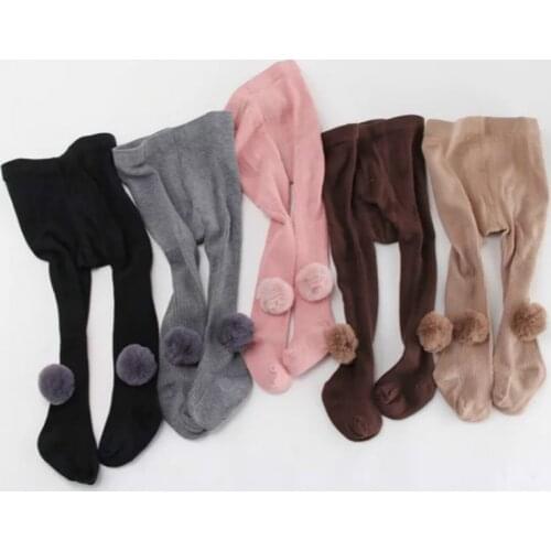 2019winter Spanish Combed Cotton Wool Ball Pantyhose Girls Pantyhose Christmas Socks Christmas Socks Kids Toddler Socks