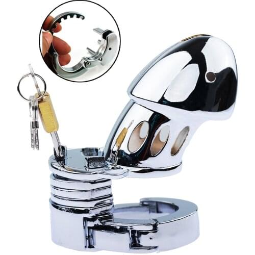 38-50mm Adjustable Chastity Urethral Lock Stainless Steel Erotic Chastity Cage Penis Bondage Cock Cage Sex Toys Chastity Device
