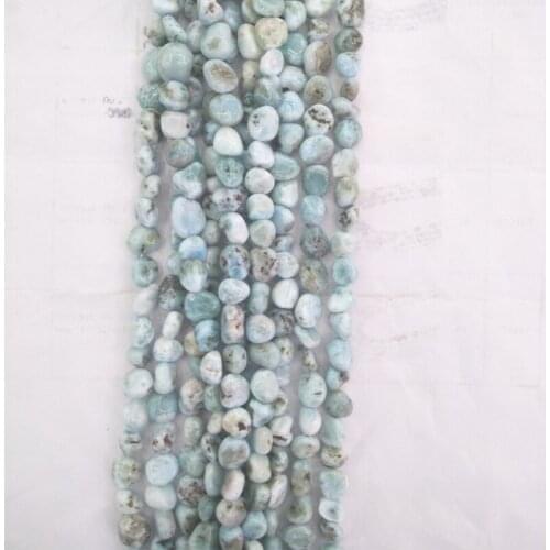 8x10mm No Dyed Natural Sea Grain Stone Beads Loose Ocean Larimar Stone Beads For Jewelry Making Bracelet Necklace Strand 15