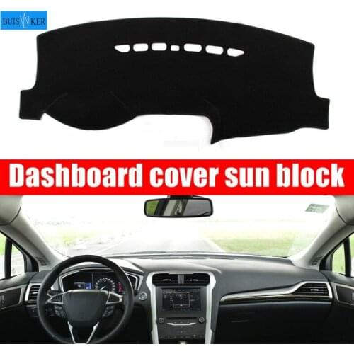 Anti-UV Dashboard Cover Mat Pad Dash Sun Shade Car Styling Instrument Carpet For Ford Mondeo Fusion 2013-2018 2019 Accessories