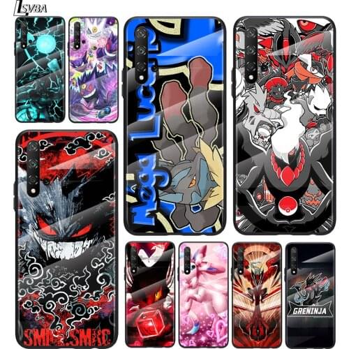 Pet Baby Pokémon For Honor 30 20 10 9X 8X Pro Plus Lite Tempered Glass Hot New Shell Luxury Cover Phone Case