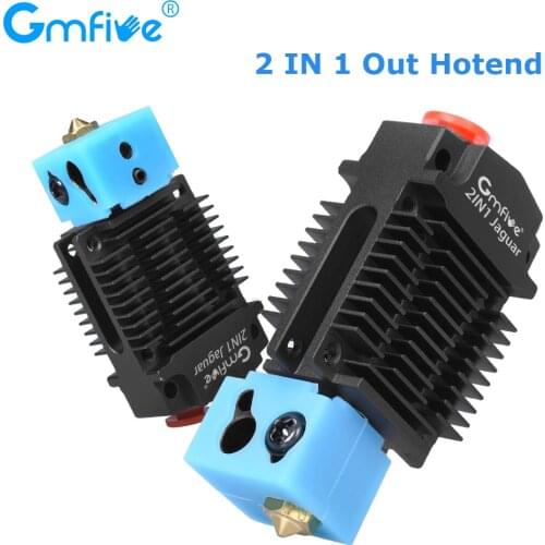 GmFive 2 in 1 Out Hotend 12V/24V Switch Color J-head hotend Bowden Extruder 1.75mm Filament MK8 Titan Extruder 3D Printer Parts