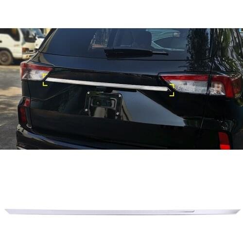For Ford Kuga Escape 2020 2021 Exterior Accessories Stainless Steel Glossy Rear Trunk Lid Molding Cover Trim Car Styling