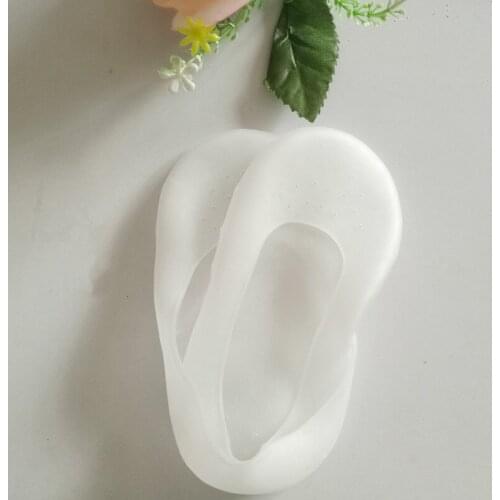 1Pair Gel Sock Silicone Foot Care Tool Feet Protector Pain Relief Crack Prevention Moisturize Dead Skin Removal Sock With Hole