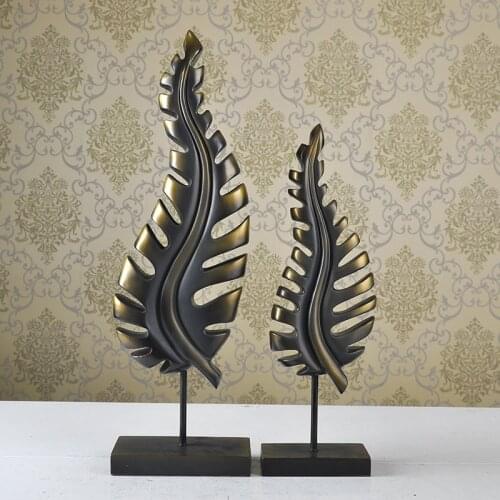 Resin Crafts Garden pastoral personality abstract leaf ornaments, festive wedding gift, manufacturers supply