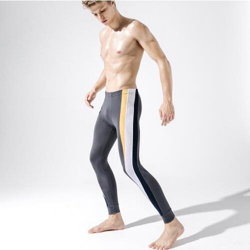 Patchwork Men Bodybuilding Tights Running Tights Fitness Sportswear Training Gym Legging Keep Warm Workout Quick Dry Leggings
