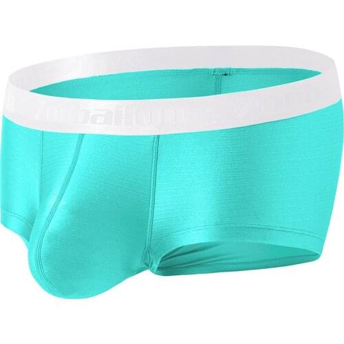 Mens Boxer Briefs Breathable Sexy 4 Colors Choose Mens Trunk Fashion Cool Panties Short U-Pouch Design