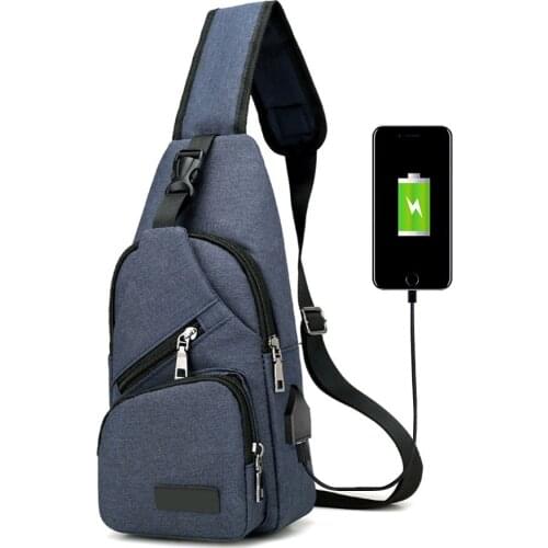 New Fashion Men Shoulder Bag USB Charge Anti Theft Security Waterproof Travel Man Crossbody Messenger Casual Bag SCI88