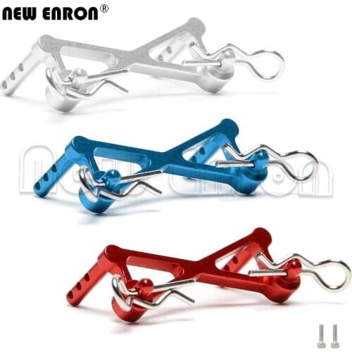 NEW ENRON Aluminum Front Body Post Mounts Car Shell Column with Clip for Axial SCX24 C10 2019 Jeep 1:24 RC Crawler Upgrade Parts