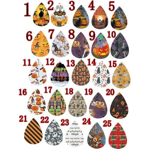 24pairs Wholesale Nightmare Before Christmas Earrings Halloween Witch Earrings Joyeux Noël Earrings