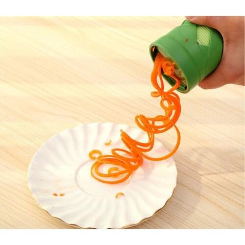 1PC Practical Spiral Vegetable Slicer Grater Shred Device Carrot Julienne Cutter Shredder Kitchen Utensils KX 002