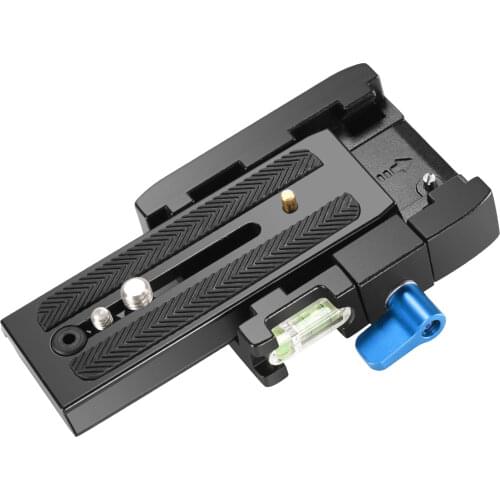 Neewer Professional Aluminum Alloy Quick Release Plate Adapter with 1/4 3/8 inches Screw for Camera Camcorder Tripod Monopod