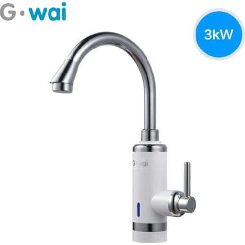 Tankless Water Heater Kitchen Faucet Tap Gold No Need Of Boiler Or Central Hot Heating Water Calefactor Instantaneous EU/UK