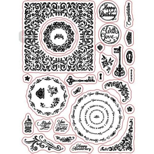 Happy birthday clear Stamp Transparent seal for DIY scrapbooking/Card Making c583