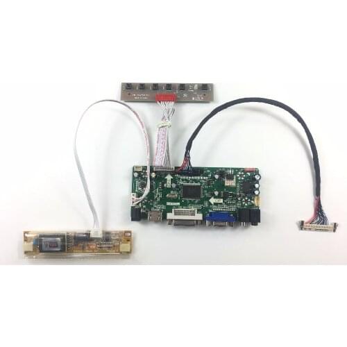 M.NT68676.2A Universal VGA DVI Audio LCD Controller Board for 18.5 inch 1366x768 MT185GW01 V0 V2 VA VB 2CCFL LVDS Monitor