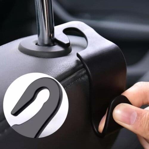 Universal Car Seat Hook Rear Interior Portable Hanging Bag Holder Storage Bag Wallet Cloth Decorative Ornaments Storage