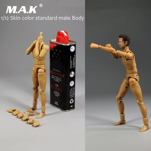 In Stcok 1/12 Scale MCC023 1.0 Narrow Shoulder Joint Body Figure Accessory Model for 1:6 Head Carved