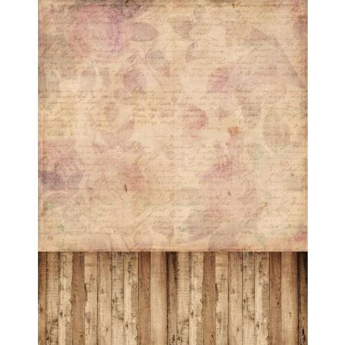 Vinyl Cloth Computer Printed Retro Wooden Floor Photography Backdrops for Wedding Newborn Photo Studio Portrait Background Props