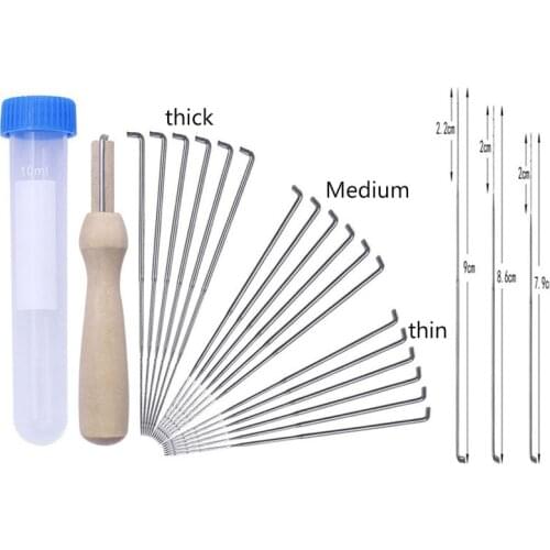 15pcs Felt Needles Wool Needles Kits DIY Embroidery Supplies Felting Needle Tool Set Handmade Sewing Needles With Clear Bottle