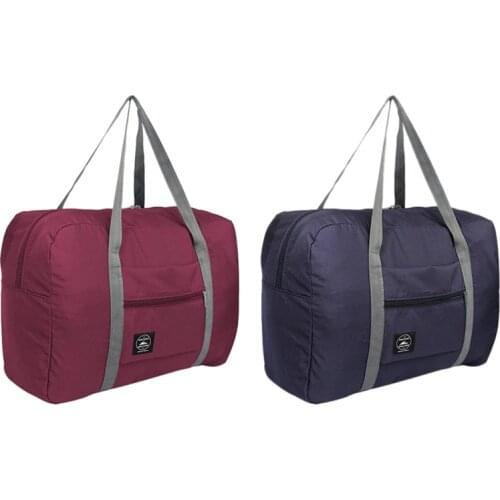 2Pcs Multifunction Large Capacity Casual Folding Waterproof Luggage Storage Bags Suitcase Travel Pouch Handbag Organizer Tote Ba