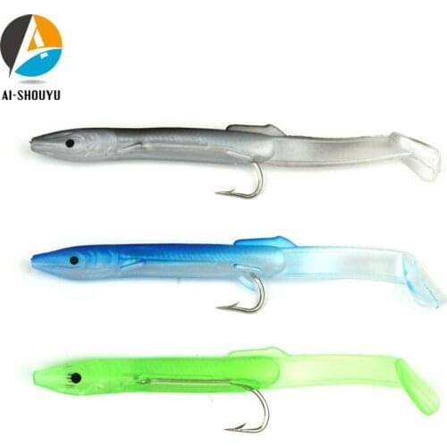 AI-SHOUYU 6pcs 4.8g 120mm Eel Soft Fishing Lure Pesca Peche Tackle Wobblers Fish Lures Carp Leurre Souple Soft baits