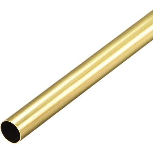 Uxcell Brass Round Tube 300mm Length 7.5mm OD 0.2mm Wall Thickness Seamless Straight Pipe Tubing