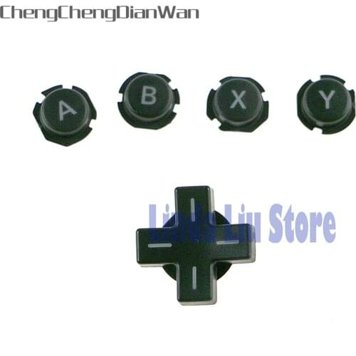 ChengChengDianWan 15sets/lot ABXY button Direction Cross On off Buttons Black For 3DSXL LL 3DS LL XL A B X Y D pad Button