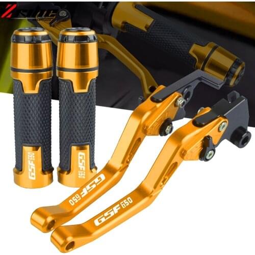 FOR SUZUKI GSF650 GSF 650 S N BANDIT 2007-2015 Motorcycle Accessories Handle Grips Handbar Knobs Adjustable Brake Clutch Lever