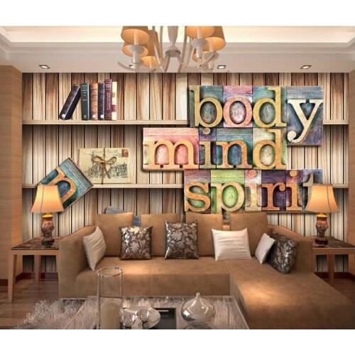 Home Decoration English woodcut relief photo wallpaper for walls 3d customized wallpaper room modern wallpaper