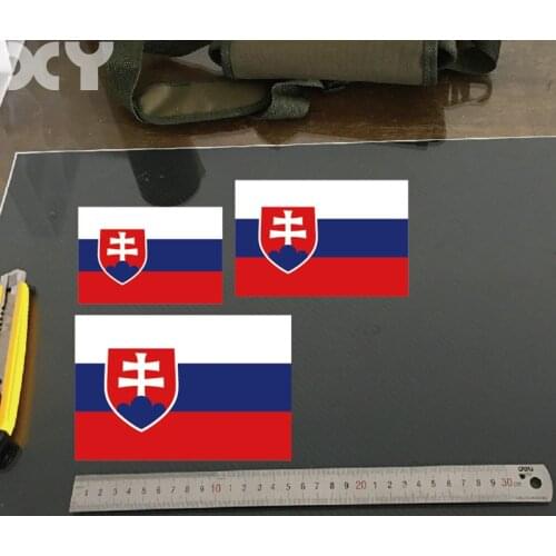 The Slovak Republic Flag Funny Vinyl Car Sticker and Decals for Cars and Motorcycle Self Adhesive
