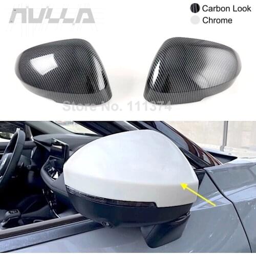 For Nissan X-Trail X Trail Xtrail 2021 2022 Carbon Chrome Car Side Door Rearview Turning Mirror Decoration Cover Trim Accessorie