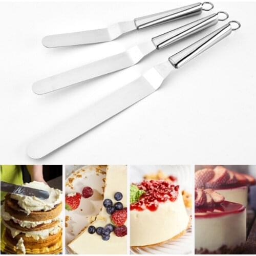 Kitchen Gadgets Cake Decorating Tools Stainless Steel Baking & Pastry Tools Portable Cream Spatula Cake Butter Accessories