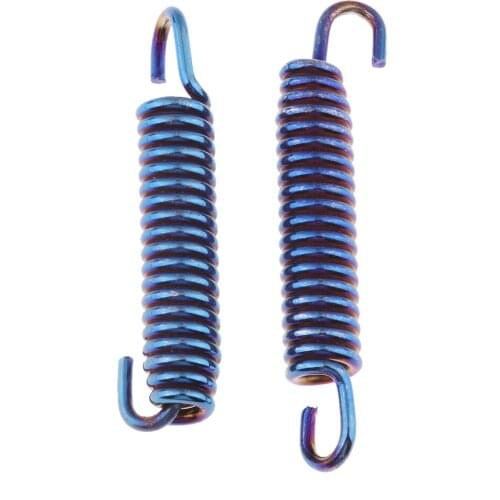 MagiDeal 2x Spring Hooks Stainless Steel For Motorcycle Exhaust Pipe Muffler