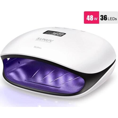 48W 36LEDs SUN4/SUN4s UV LED Nail Lamps Nail Dryer Lamp With LCD Display Smart UV Phototherapy Nail Art Manicure Tools