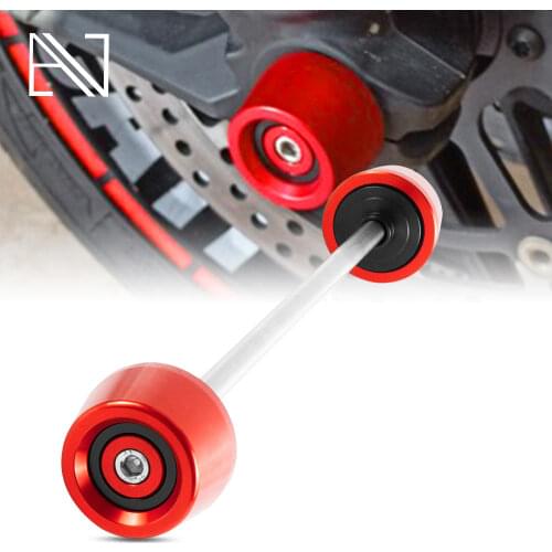Front Axle Slider Wheel Crash Pads Protector For Ducati Scrambler 400 800 Hypermotard796 950 Hyperstrada 939 821