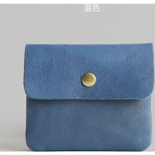 2021 Genuine Leather Mens Hasp Coin Purses Holders Small Women Wallet Card Holder