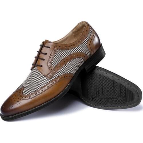 2021 New Men Shoes Leather Cowhide Leather Shoes Men Comfortable Low-top British Casual Single Shoes Leather Shoes Formal Shoes