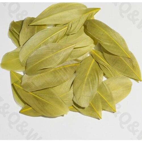 Natural 5-10CM goose feather floating head dyed army green 100 to 1000PCS DIY jewelry earrings birthday gift decoration