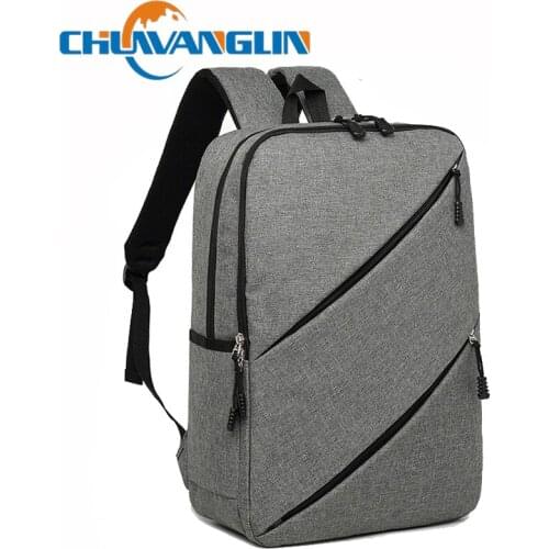 Chuwanglin New women men casual backpacks fashion school bag waterproof travel bag 14 Inch Laptop backpack male bags C801