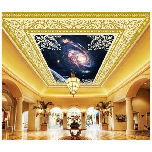 Custom 3d wallpaper 3d ceiling murals wallpaper European marbled smallpox ceiling murals beautiful paintings bedroom wall decor
