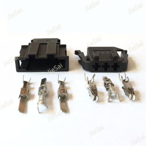 Sensor Socket 3 Pin 191 972 703 191 927 713 Auto Connector Female And Male For VW Automotive
