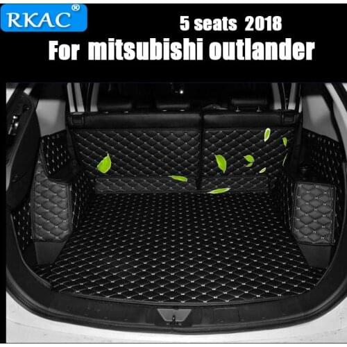 RKAC Car Custom Special Trunk Mats For Mitsubishi Outlander 7seats Durable Waterproof Carpets For Outlander 5 Seats 2018