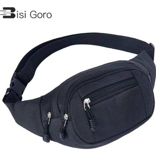 BISI GORO Sports running Purse Hip Bum Waist Bag Belt For Women 2020 Fanny Phone Pack Zipper Pouch chest bag Multi-pocket