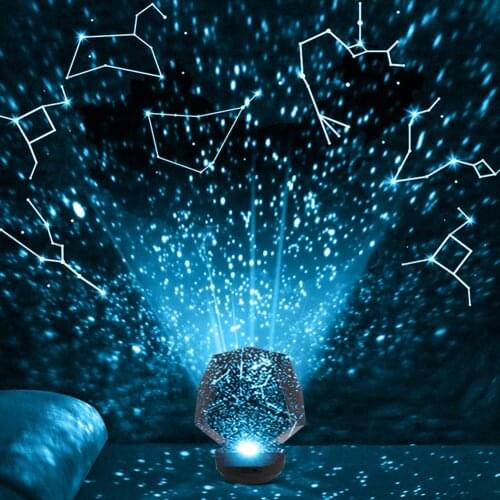 LED Night Light Romantic Rotating Projector Starry Sky Star Projector Lamp Luminaria Baby Nursery Light For Birthday Christmas