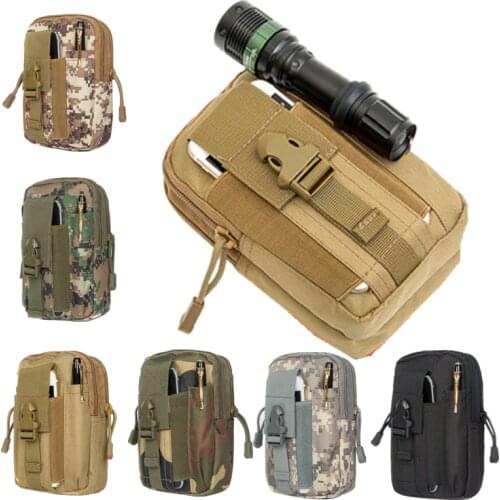 Tactical Pouch Molle Hunting Bags Belt Waist Bag Military Tactical Pack Outdoor Pouches Case Pocket Camo Bag For Cell Phone