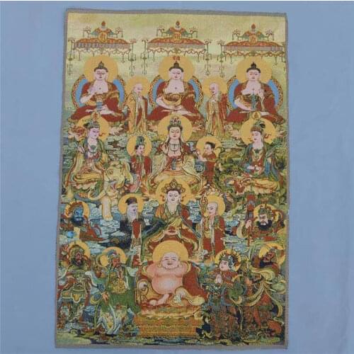 Tibet Nepal thangka tara estatua de Buda Guan Yin exorcismo paz riqueza/4