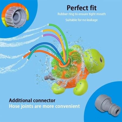 Rotating Turtle Large-scale Water Spray Toy Backyard Sprinkler Turtle-shaped Water Spray Toy Outdoor Water Play Summer Gift