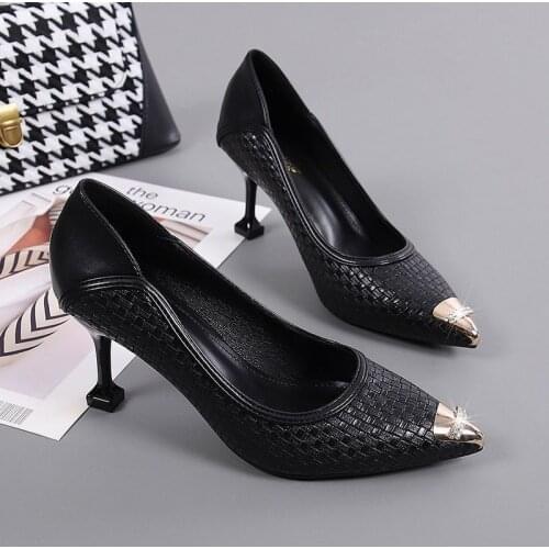 Soft Leather High Heels 2021 New Professional Stiletto Wild Sexy Fashion Night Net Celebrity Ladies Temperament Single Shoes