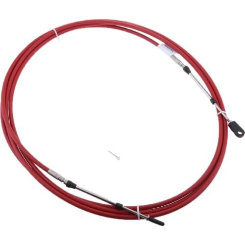 2pcs Throttle Cable 14FT, Marine Motorcycle Throttle Shift Control Cables for Yamaha Outboard