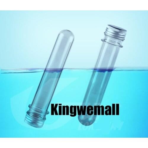 300PCS /LOT 40ml empty Plastic PET Mask Test Tube with Aluminum Cap